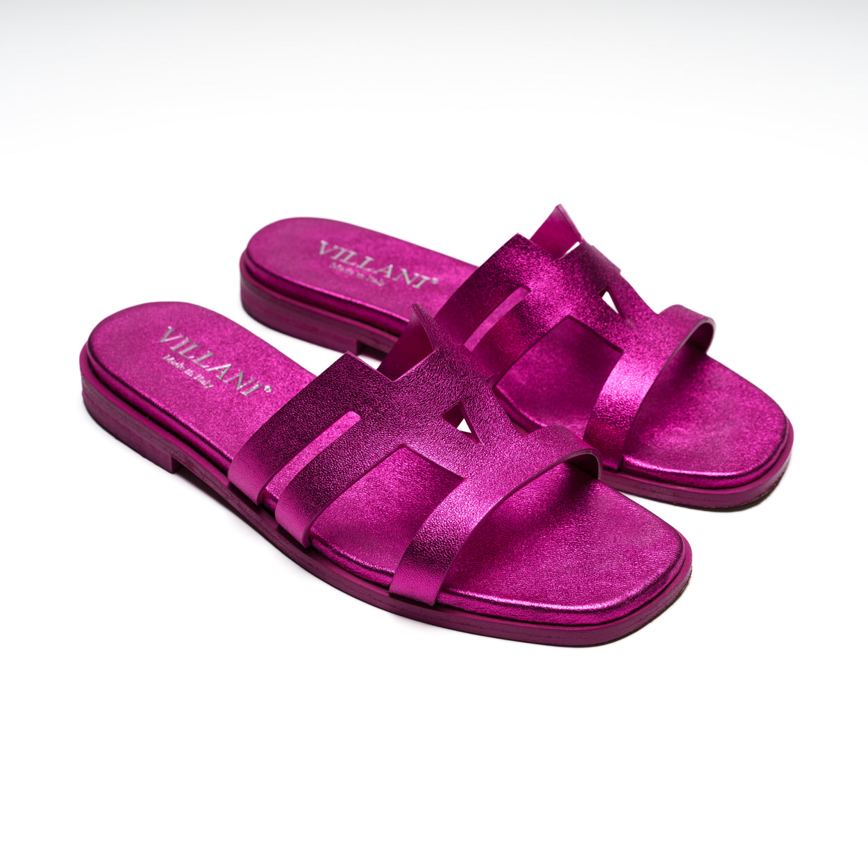 Sandali da Donna in pelle - FUCSIA - VILLANI