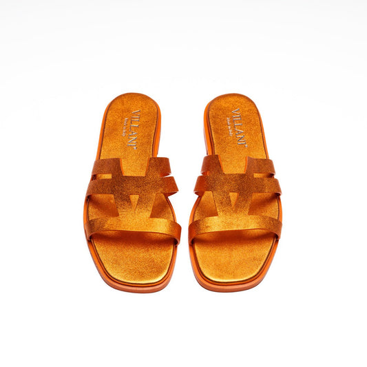 Sandali da Donna in pelle - ARANCIONE - VILLANI - VillaniNapoli